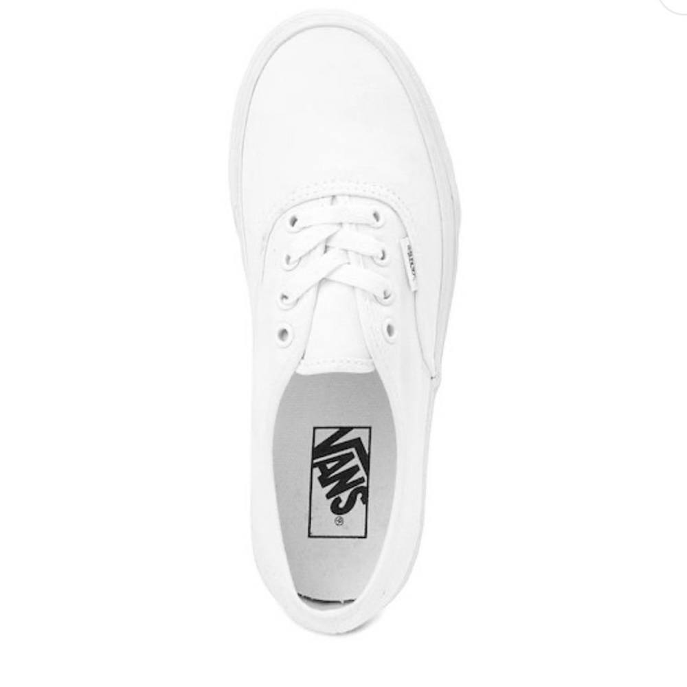 🔥Vans Authentic Classic White Lace-Up Sneakers Like New - Picture 2 of 7